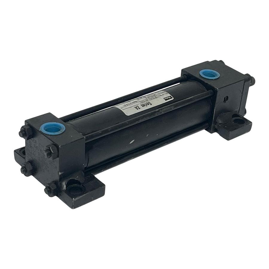 Used Parker 01.50 CC24LU14AC 5.000 Series 2A Pneumatic Cylinder 1.5" Bore 5" Stroke