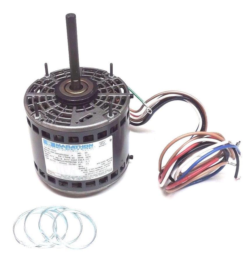 Used NIB MARATHON ELECTRIC X019 DIRECT DRIVE MOTOR XWL48A1101351A 1/3HP, 1075RPM