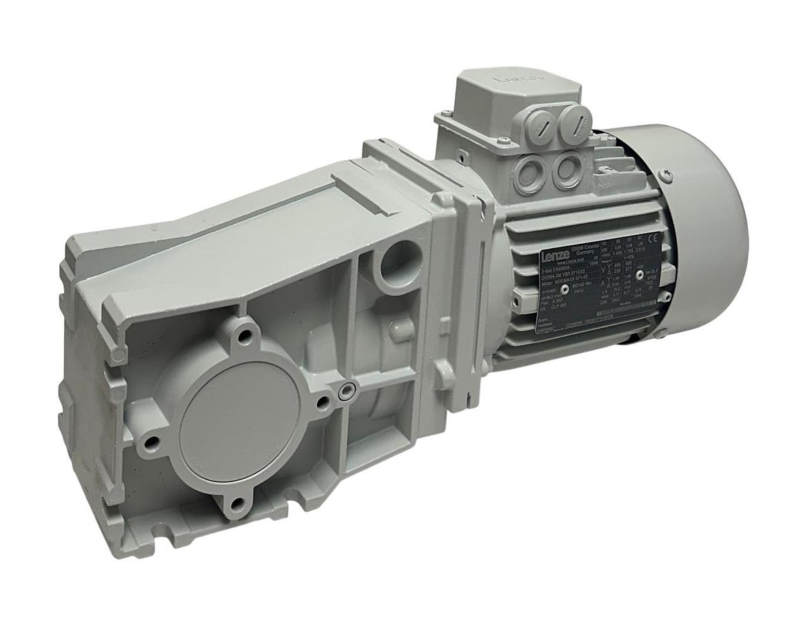 Used LENZE GKR04-2M VBR 071C42 / MDEMAXX 071-42 GEARMOTOR 3PH GEARBOX 15249086 NSNP