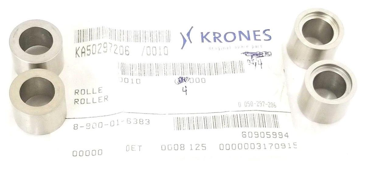 Used LOT OF 4 NEW IN BAG KRONES 8-900-01-6383 ROLLER BUSHINGS 8900016383