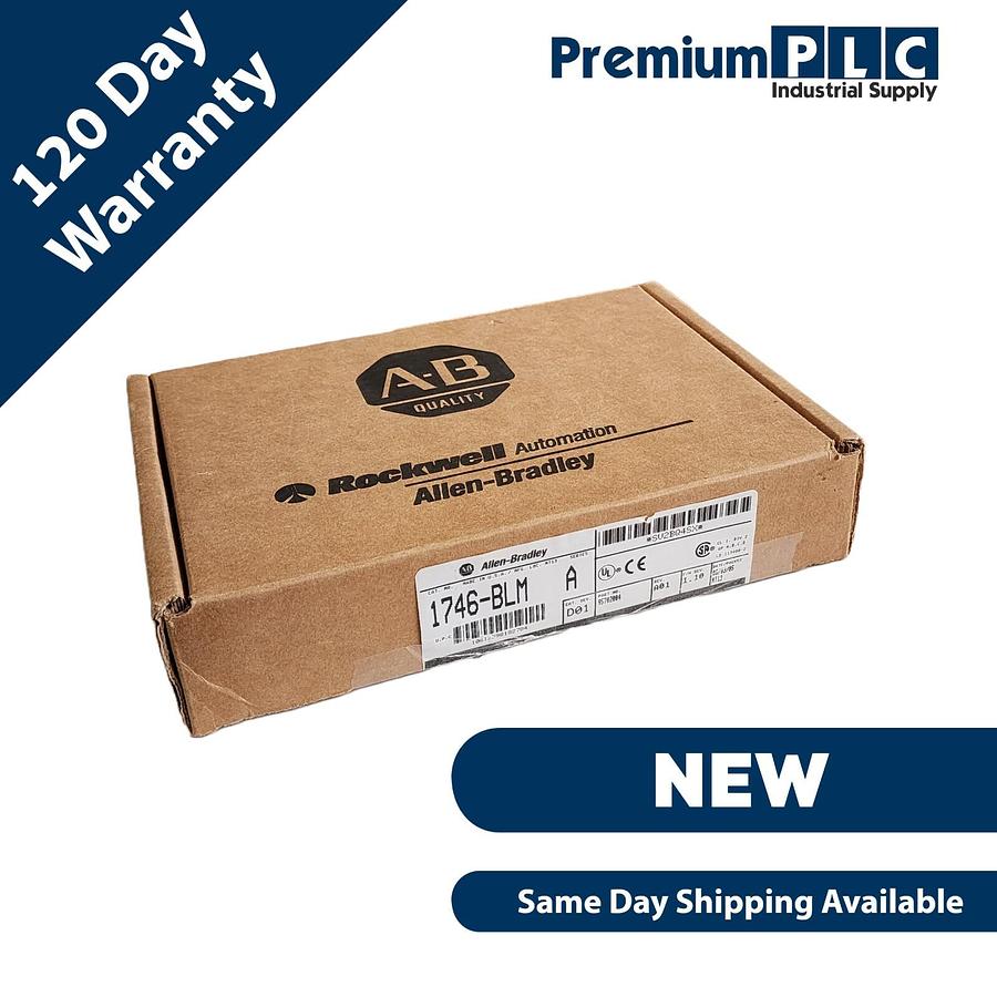 Used NEW ALLEN BRADLEY 1746-BLM /A BLOW MOLDING MODULE F/W REV 1.10 CAT REV. D01