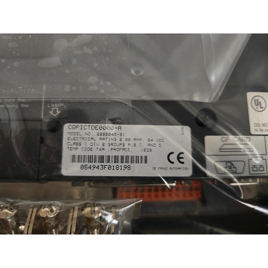 GE Fanuc CQPICTDE0000-A QUICKPANEL 10.4" TFT , ENET, CF, 24VDC 2880045-01 NSMP