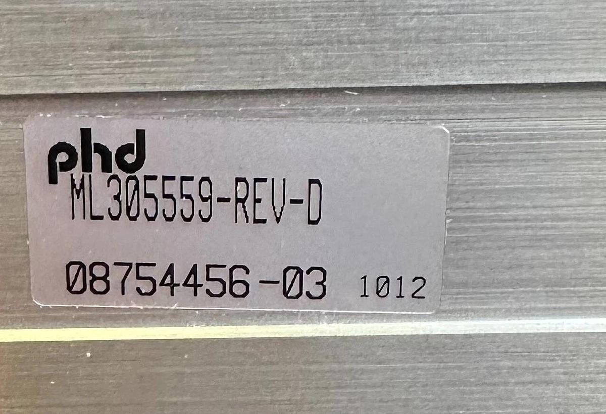 NEW PHD ML305559-REV-D / ML305559 PNEUMATIC ASSEMBLY 08754456-03 / 0875445603