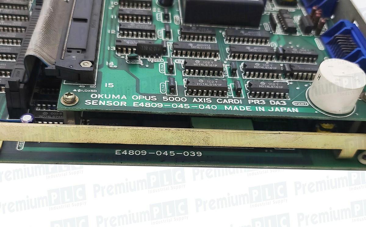 Used OKUMA OPUS5000 E4809-045-039 AXIS BOARD CPU MEMORY W/ E4809-045-040 AXIS CARD