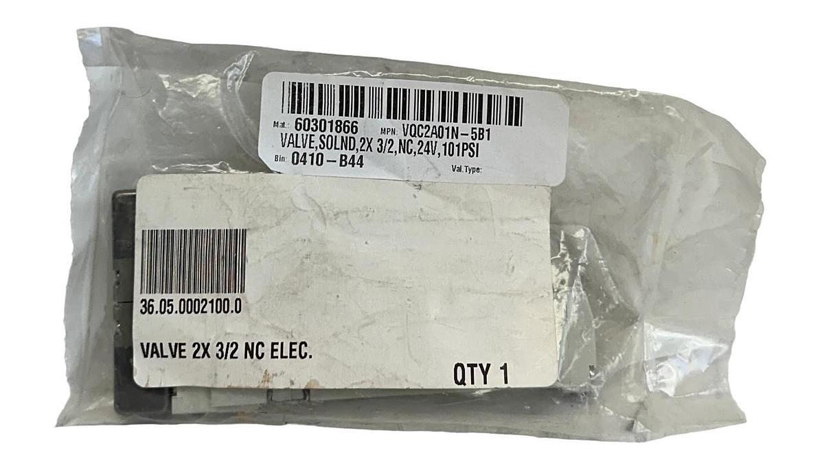 Used SMC VQC2A01N-5B1 / VQC2A01N5B1 DOUBLE SOLENOID VALVE 24V VQC SERIES NSFS