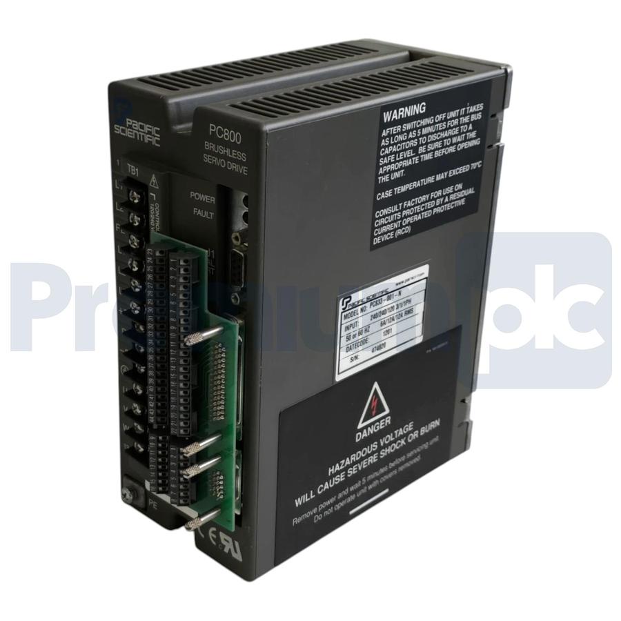 Used Pacific Scientific PC833-001-N PC800 Series Brushless Servo Drive PC833001N XLNT