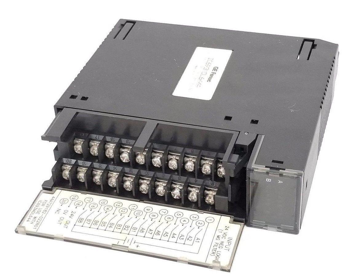 Used GE FANUC IC693MDL644A INPUT 24VDC 16PT NEG 1MS FILTER