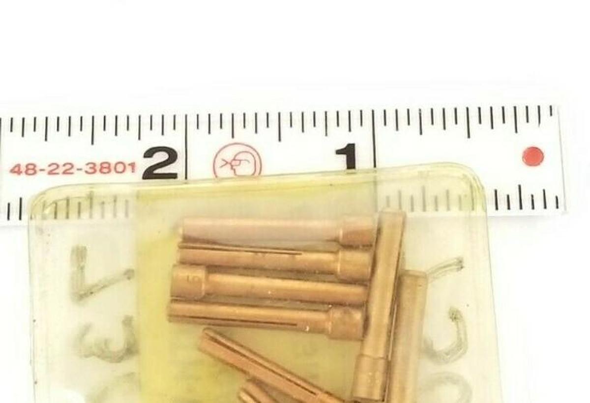 Used LOT OF 12 NEW SOUTH-WELD PRODUCTS 13N22 COLLETS 1/16