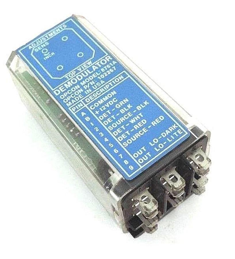 Used OPCON 8761A DEMODULATOR P/N: 102267, MODEL: 8761A