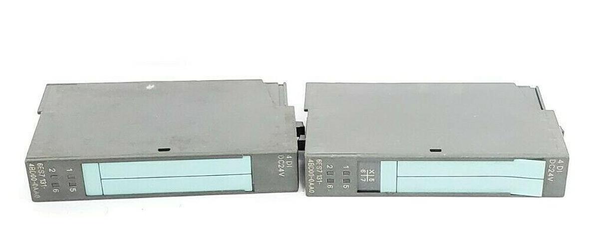 Used LOT OF 2 SIEMENS 6ES7 131-4BD00-0AA0 SIMATIC S7 INPUT MODULES 6ES71314BD000AA0