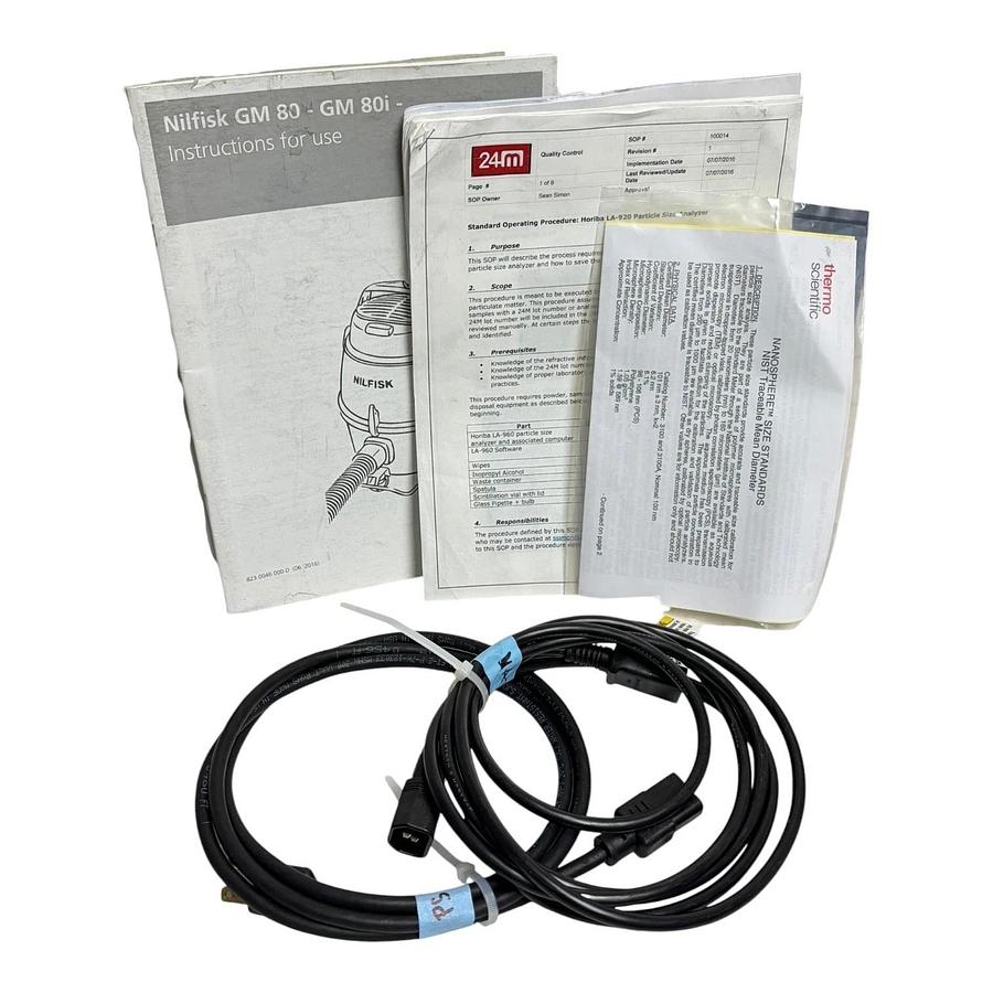 Used Horiba Fraction Cell Kit LA-920 LA-960 Particle Size Analyzer 3014063050 NIST
