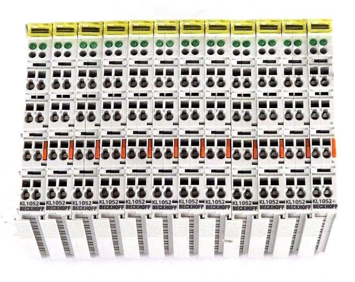 Used LOT OF 12 NEW BECKHOFF KL1052 2-CHANNEL DIGITAL INPUT TERMINAL 24 V DC