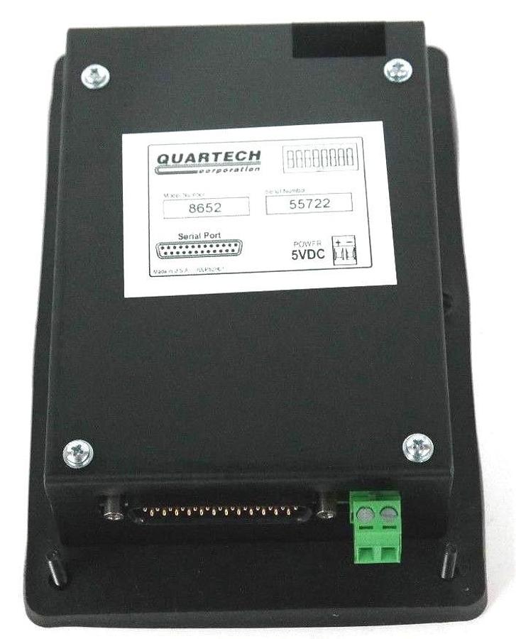 Used NIB QUARTECH 8652 PLC PROGRAMMING INTERFACE 16-KEY 5VDC