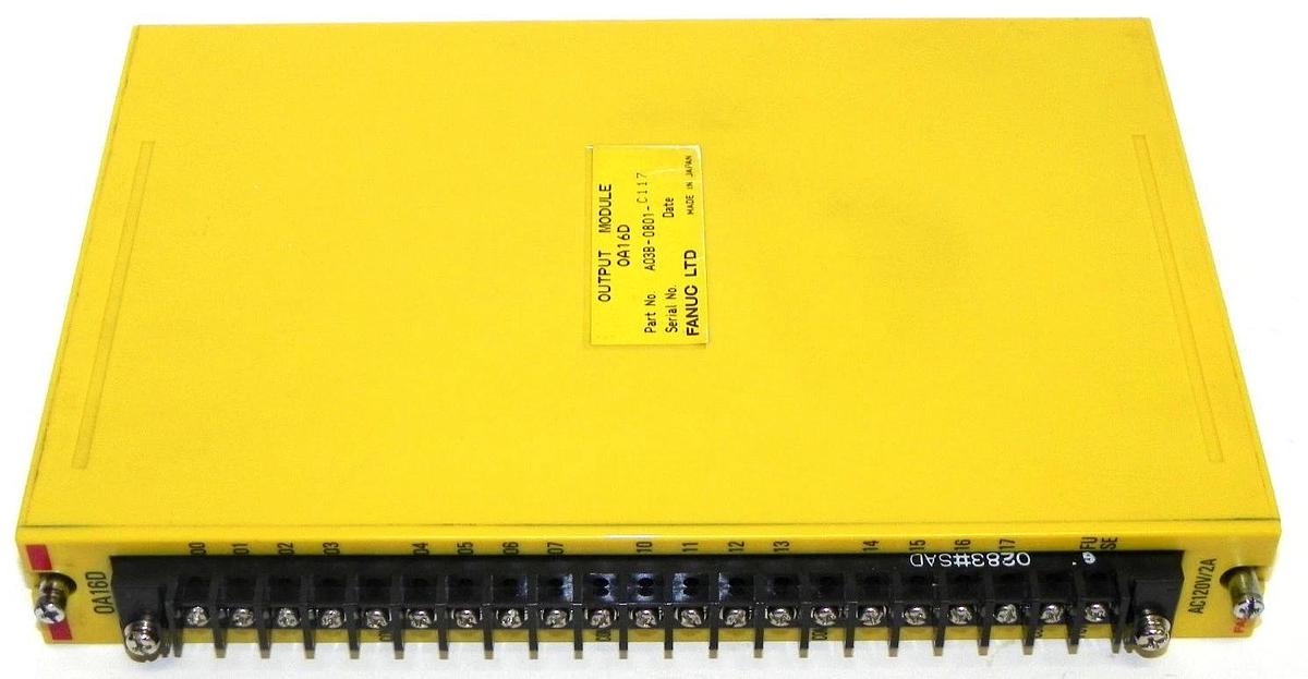 Used LOT OF 2 FANUC INPUT AND OUTPUT MODULES A03B-0801-C117, A03B-0801-C125