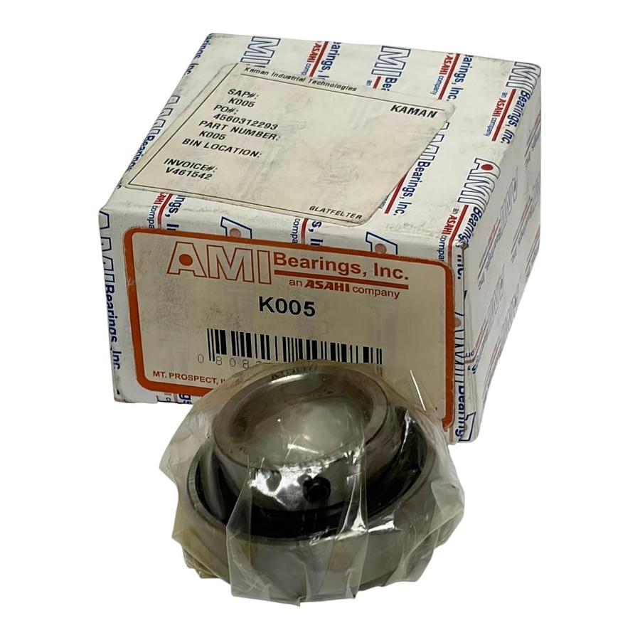 Used AMI Bearings K005 Ball Bearing Insert Sealed in Original Box New Surplus