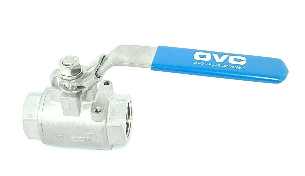 Used NEW HAITIMA OVC 1-1/4'' CF8M 2000WOG STAINLESS STEEL BALL VALVE