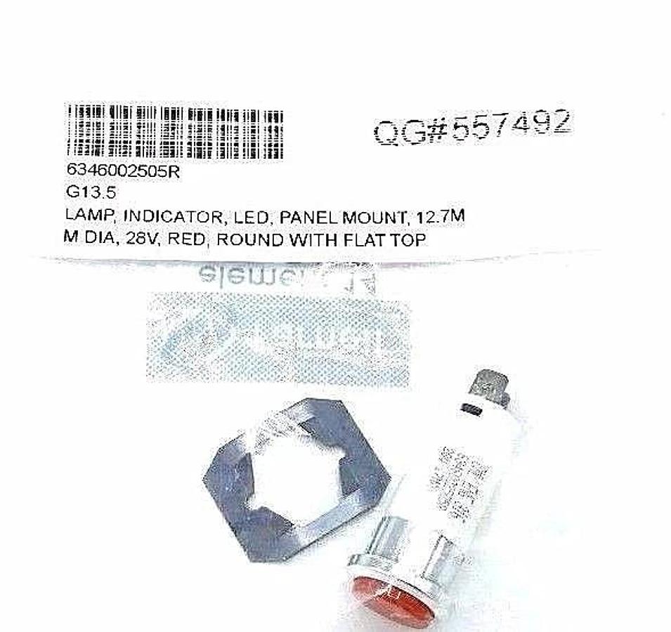 Used LOT OF 5 NEW FARNELL 110-5439 ELEMENT 14 INDICATOR LED RED 28V 17MA, 1105439