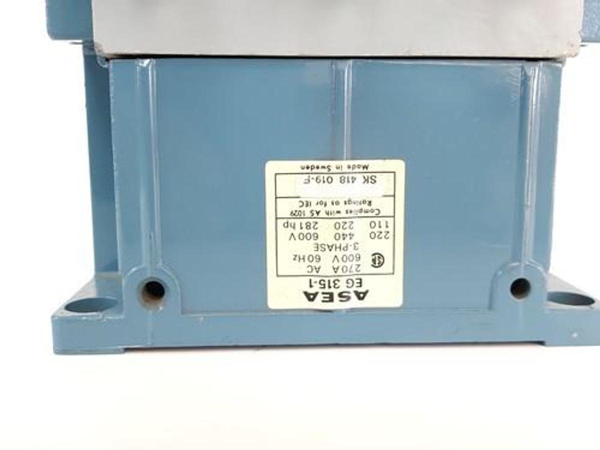 Used FOR PARTS ASEA BROWN EG315-1 / EG3151 CONTACTOR SIZE 5 600V COIL 110/120V 60Hz