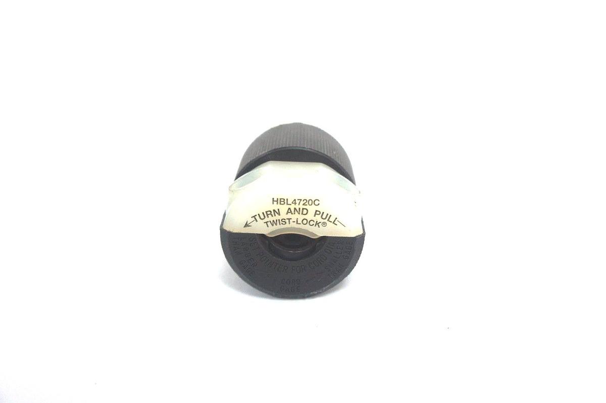 Used HUBBELL HBL4720C TWIST LOCK PLUG 15A, 125V
