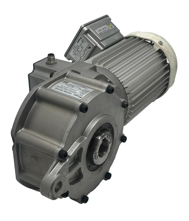 Used Tsubaki CMFA040-230H110GVN5 Croise Gear Motor w/ TA040DV5-F 3-Phase 40W 1/110