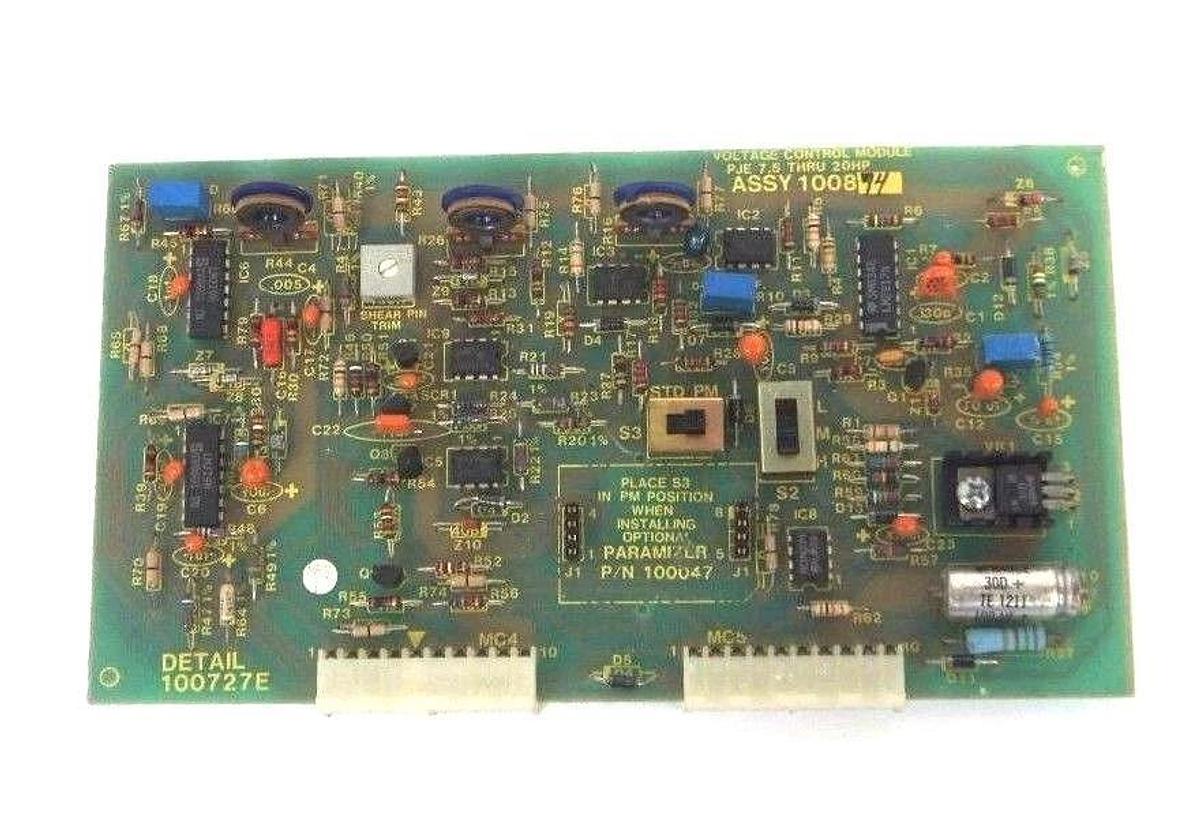Used ASEA BROWN BOVERI PARAMETRICS 100874 VOLTAGE CONTROL MODULE (FOR PARTS)