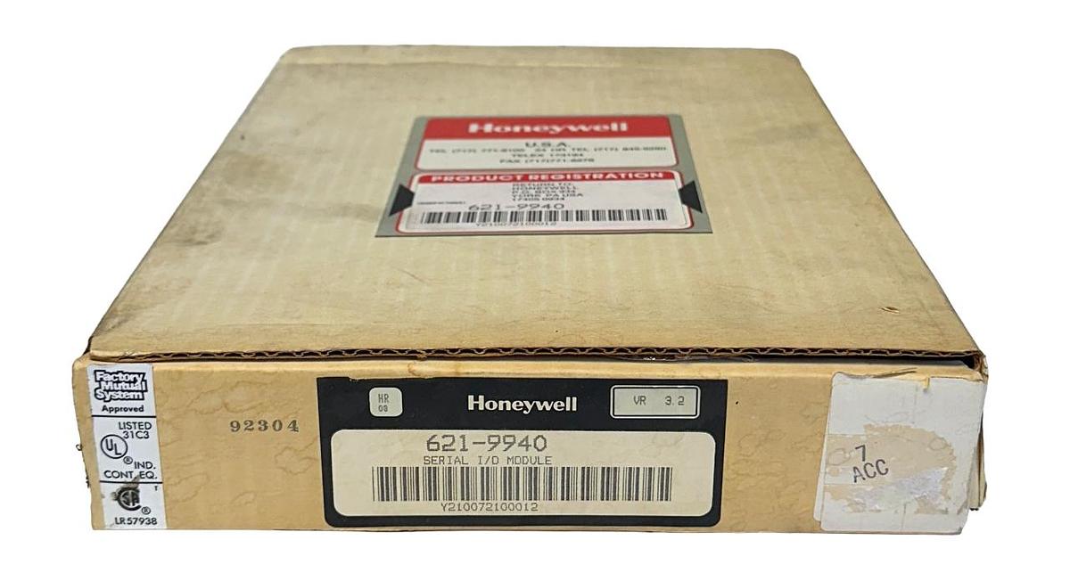 Used HONEYWELL 621-9940 / 6219940 SERIAL I/O COMMUNICATION MODULE VR. 3.2 NSMP