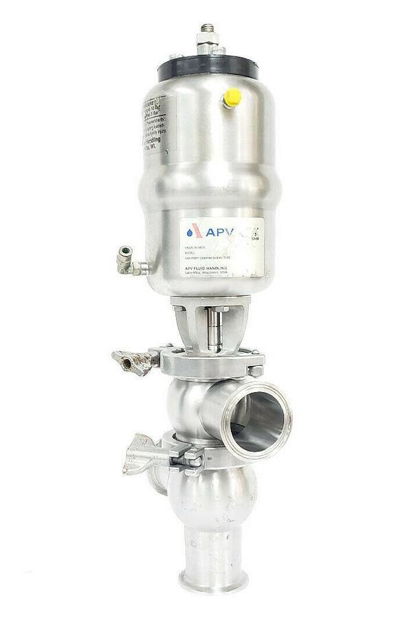 Used APV SW43T20B1E3TTT SINGLE SEAT VALVE, 70-150PSI, 5-10BAR, SERIES SW4