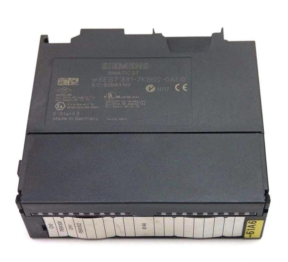Used SIEMENS 6ES7 331-7KB02-0AB0 SIMATIC S7 INPUT ANALOG MODULE 2POINT, 20PIN