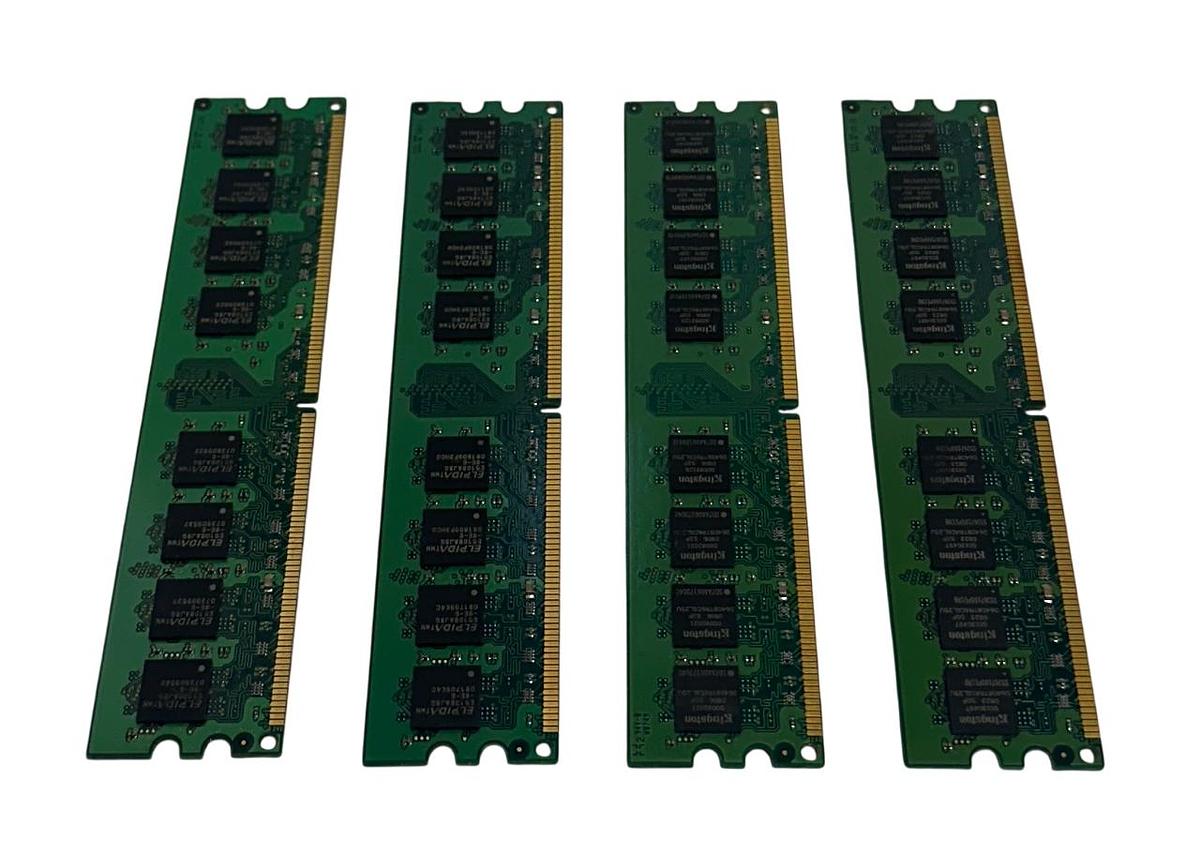Used 4 KINGSTON KVR800D2N5/1G / KVR800D2N51G SDRAM 1GB DDR2-800 MEMORY USNP