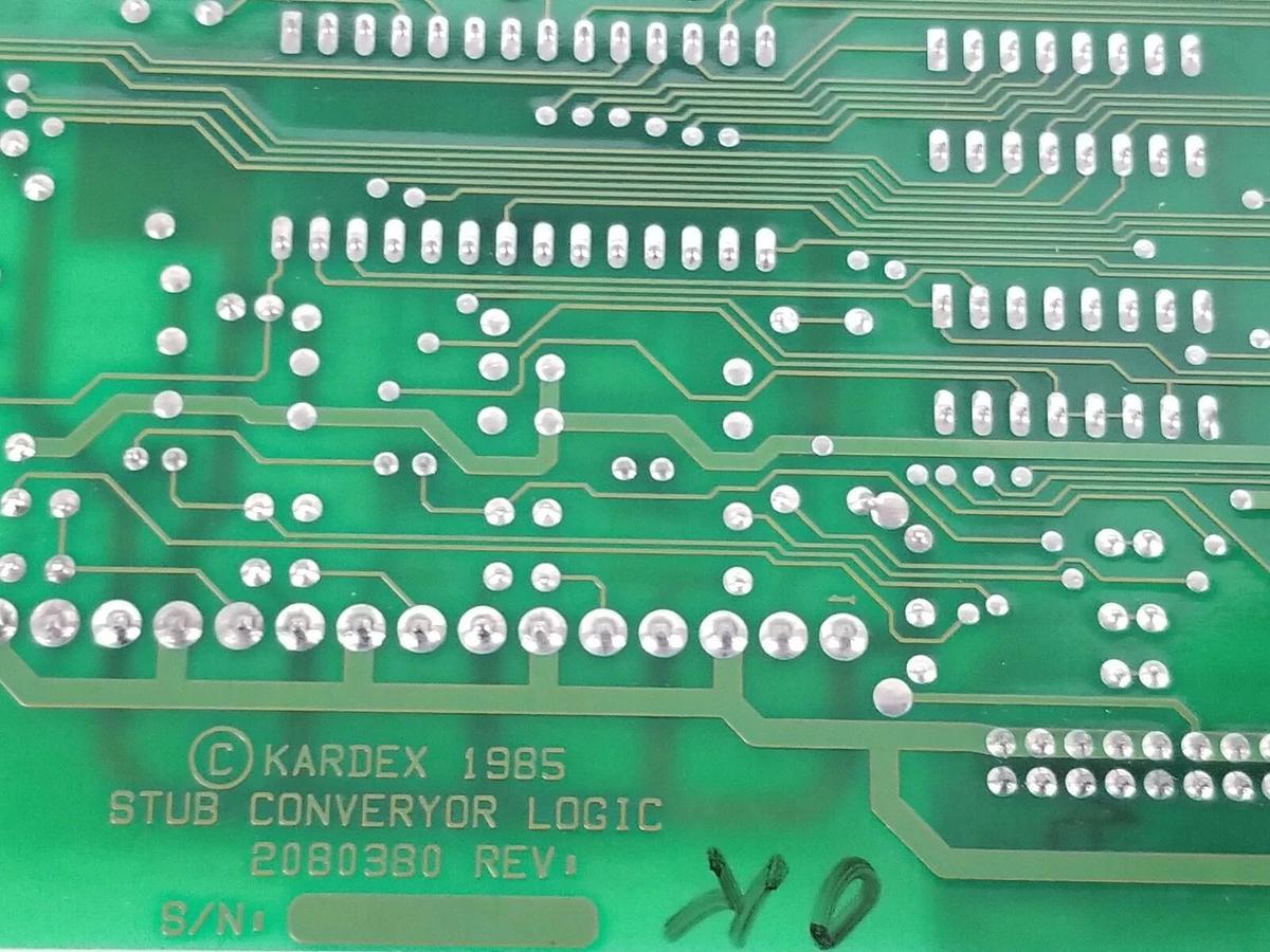 NEW KARDEX 2080381-001 STUB CONVERYOR LOGIC BOARD 2080381001 REV. D, 2080380