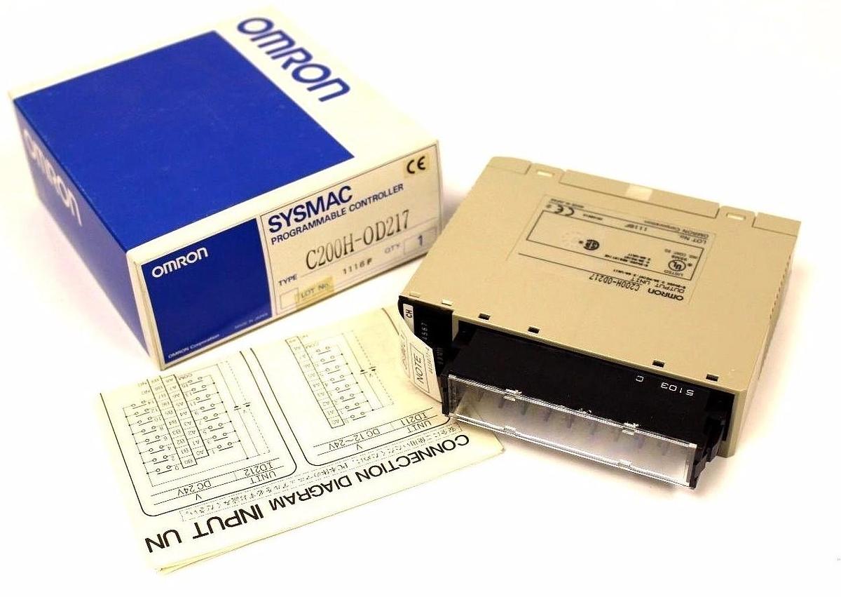 NIB OMRON C200H-OD217 OUTPUT MODULE 5-24VDC 0.3A/POINT, 3.6A/UNIT C200HOD217