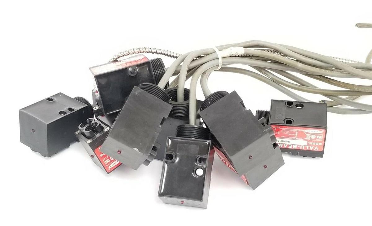Used LOT OF 10 BANNER VALU-BEAM SMA915F PHOTOELECTRIC SENSORS