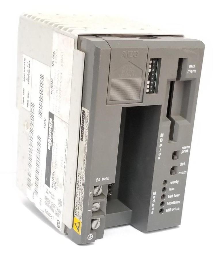 Used AEG / MODICON PC-0984-145 CPU MODULE 8K W/ MB PLUS PC0984145