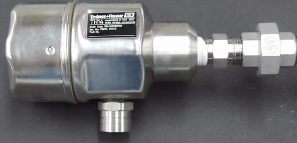 Used ENDRESS+HAUSER TH14 TEMPERATURE TRANSMITTER SENSOR TMT182, 1 PT100 CL A/ 3 WIRE