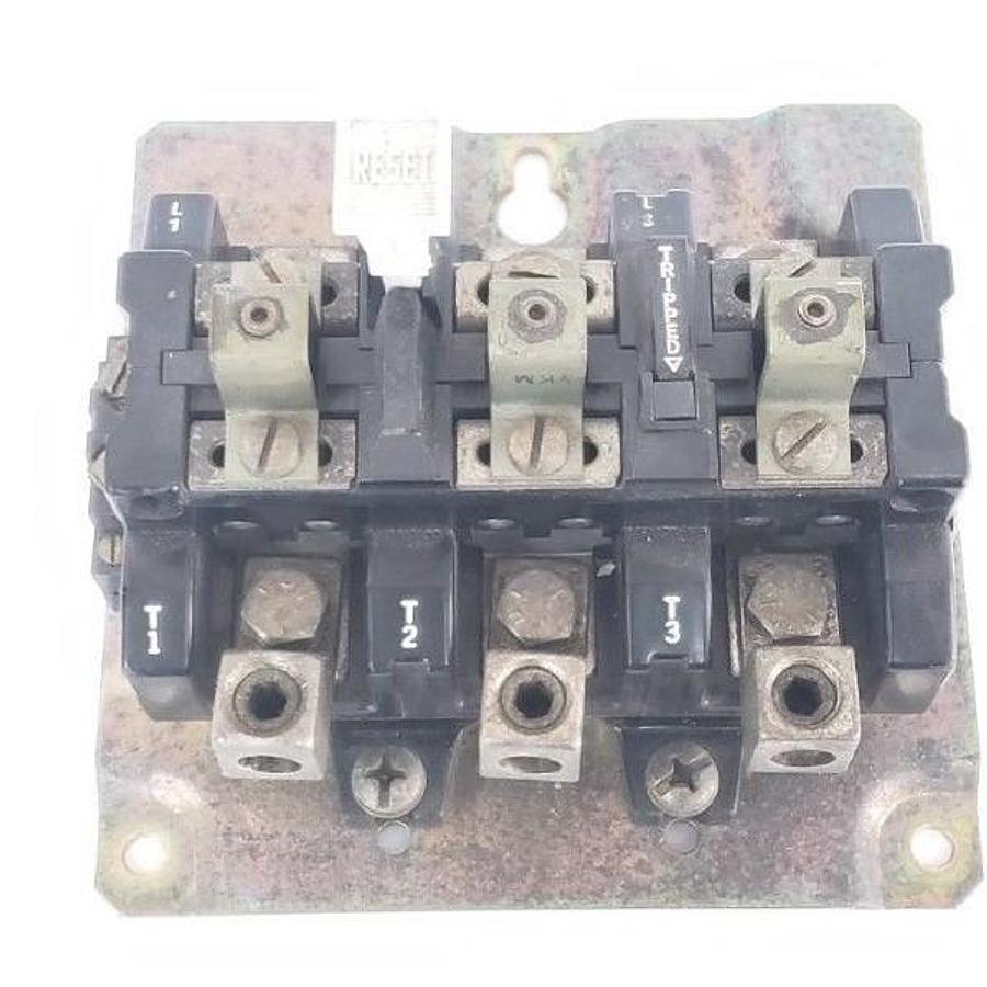 Used ALLEN BRADLEY 592-DOV16 OVERLOAD RELAY SER. B W/ (3) W70 HEATER ELEMENTS