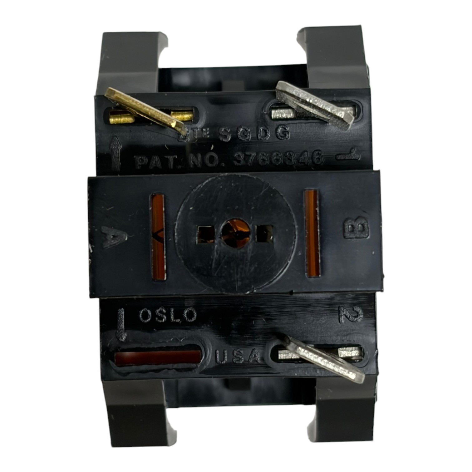 Used Lot of 5 Oslo Controls Amber Lighted Latching Push Button Switch 10A 250VAC New