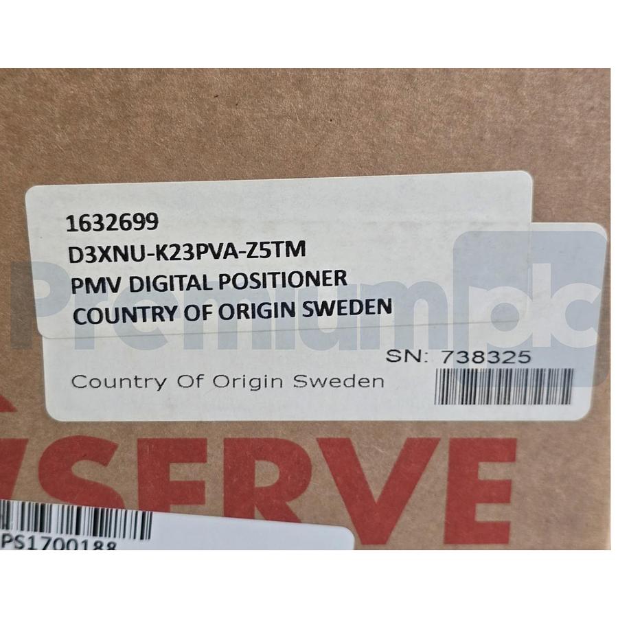 Used FLOWSERVE D3XNU-K23PVA-Z5TM PMV D3 Digital Positioner HART DOUBLE ACTING NSMP