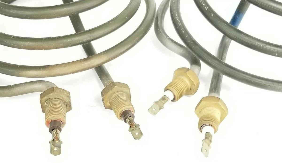 Used LOT OF 2 GENERIC 220008-A-05 ISS G CONE HEATER ELEMENTS 1200W 440V 1/98 97493/1