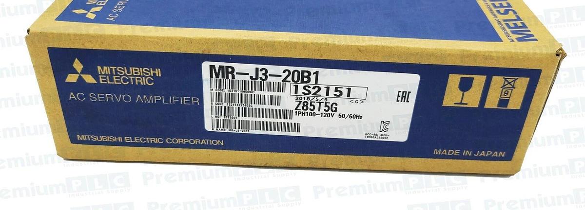 Used NEW MITSUBISHI MR-J3-20B1 SERVO AMPLIFIER MRJ320B1 1PH 100-120V 50/60HZ MFG 2018