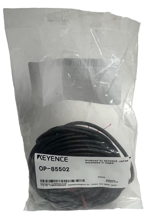 NEW Keyence OP-85502 Connector Cable | M12 4-Pin Straight 10m PVC Cordset