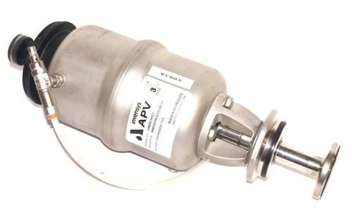 Used INVENSYS APV M18BP819923 SW41T20B1E5Z1NETT SANITARY COMPRESSION VALVE