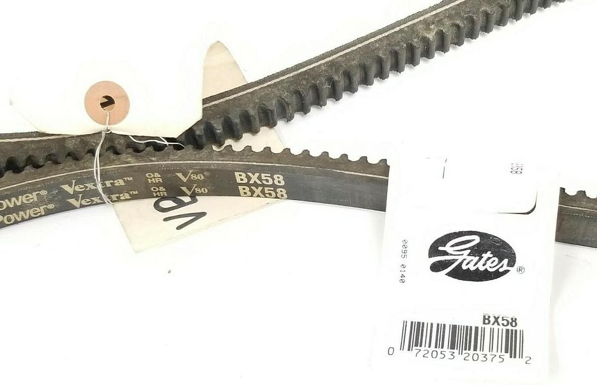 Used NEW GOODYEAR BX58 V-BELT TORQUE FLEX COGGED .41X.66X58IN