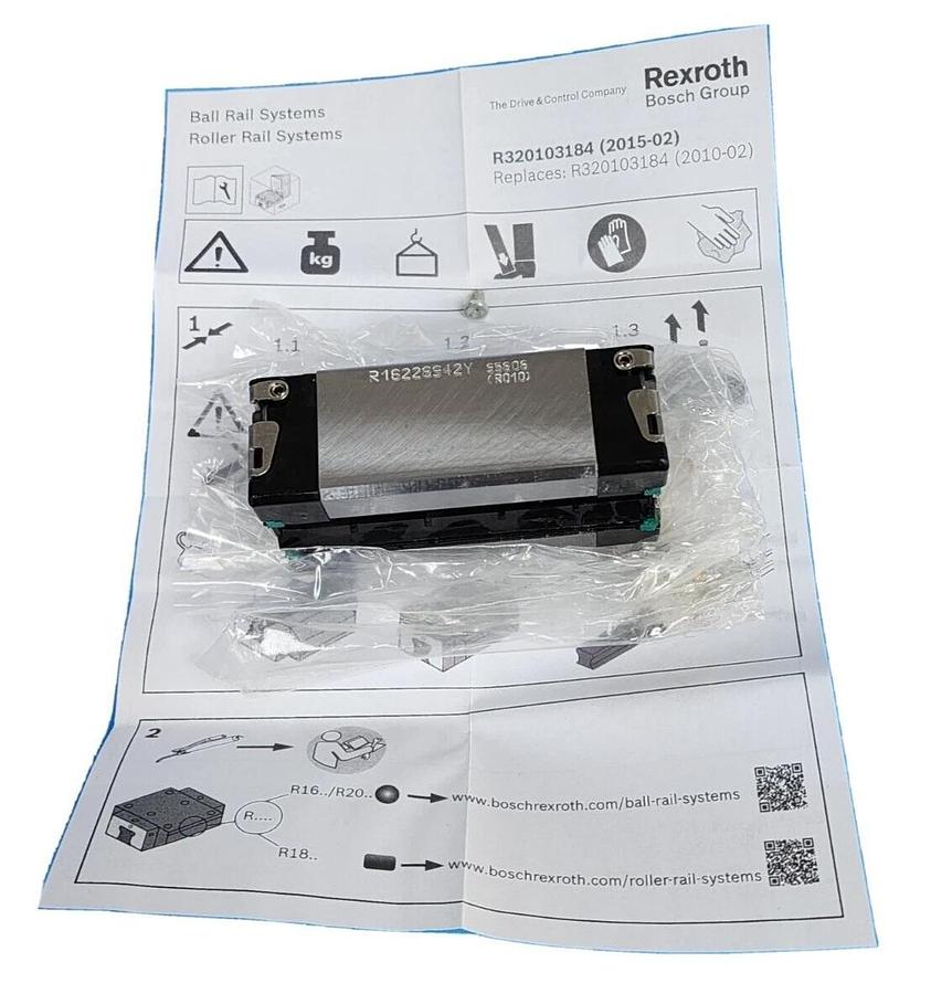 Used NIB REXROTH R16228942Y LINEAR RUNNER BLOCK KWD-020-SNS-C0-N-1