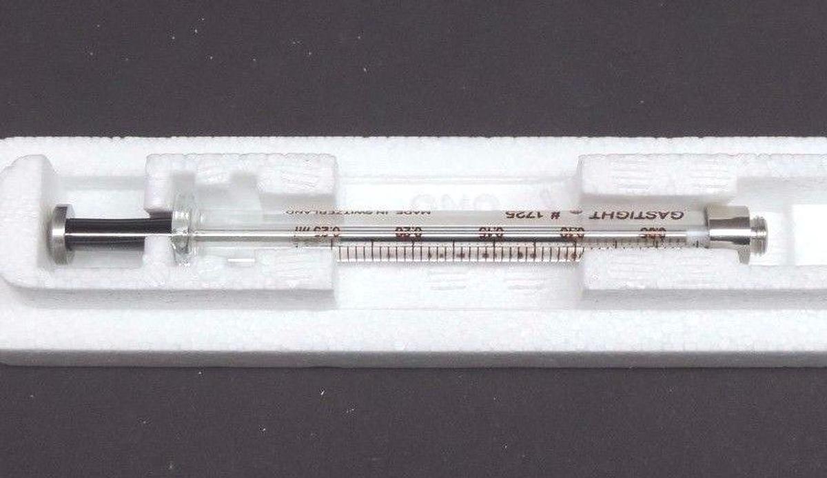 NIB HAMILTON AGILENT 9301-0678 SYRINGE 202325 1725 RN HP, 250UL,