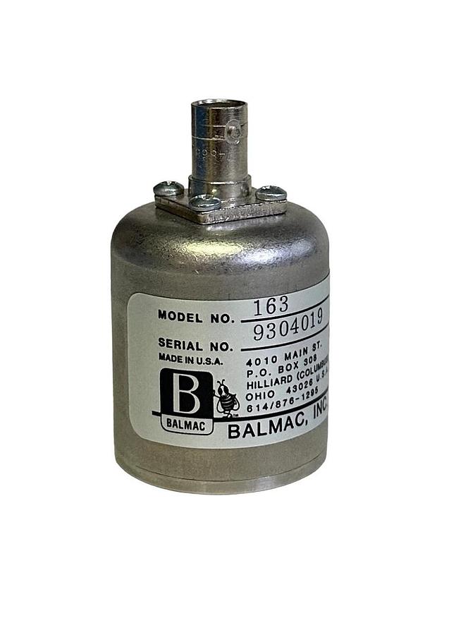 Used BALMAC INC MODEL 211S VIBRATION METER W/ MODEL 163 PROBE, CABLES AND CASE