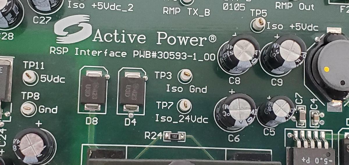 Used NEW ACTIVE POWER RSP INTERFACE PWB# 3053-1_00 BOARD 30592-1 REV. B