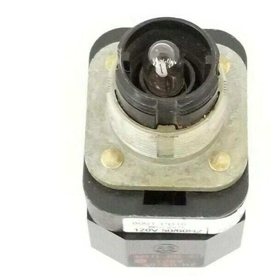 Used ALLEN BRADLEY 800T-PB16 PUSHBUTTON 800TPB16 SER. T 120V W/ 800T-XA SER. D