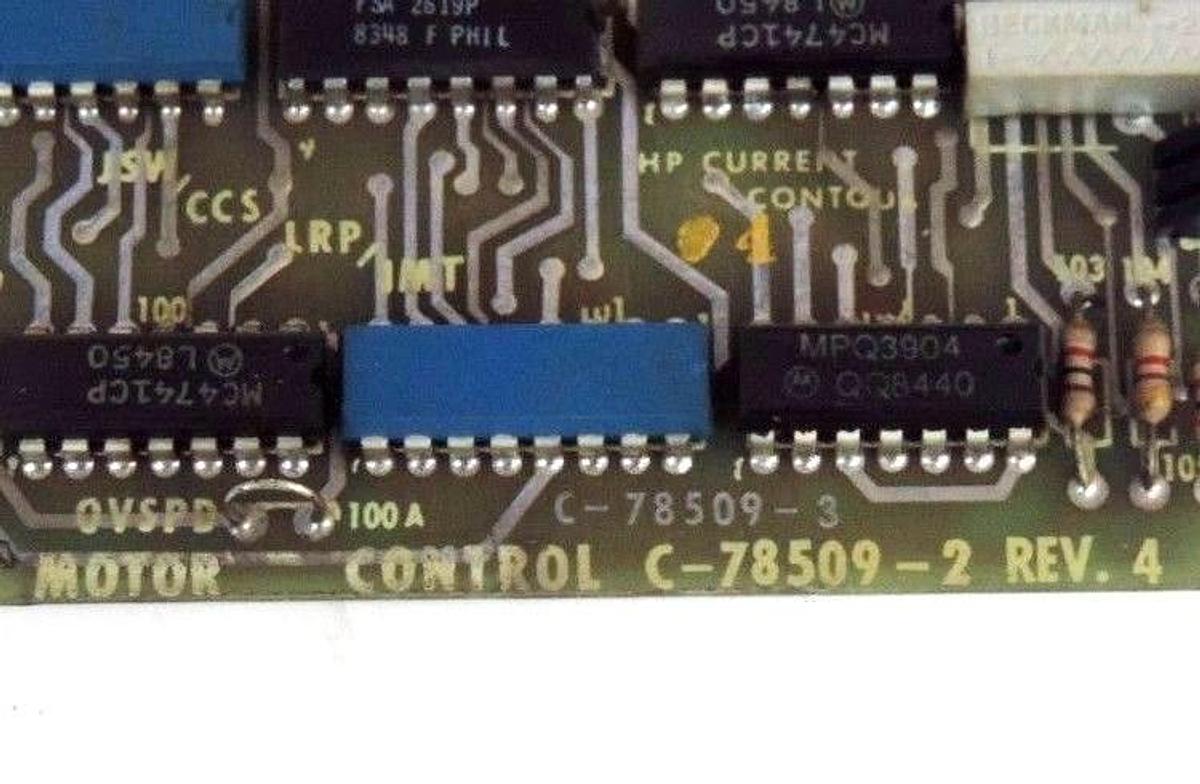 Used INLAND MOTOR C-78509-2 MOTOR CONTROL BOARD REV 4 C-78509-4