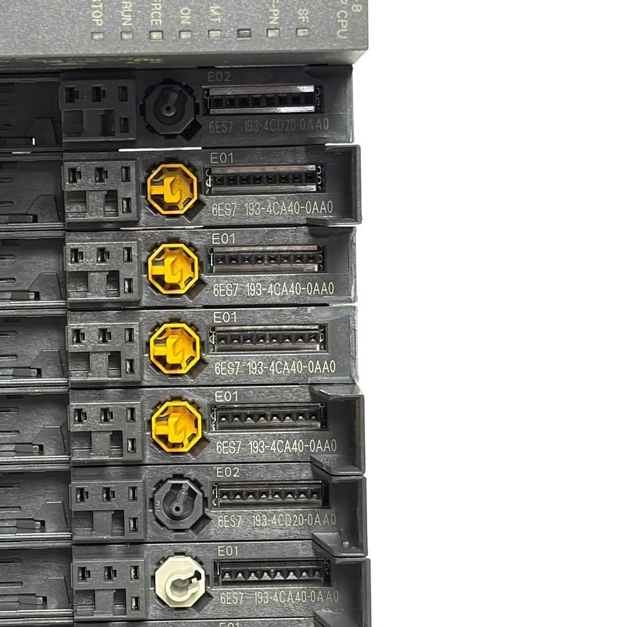Used Siemens 6ES7151-8AB01-0AB0 ET 200S IM151-8 CPU Rack with Base Modules