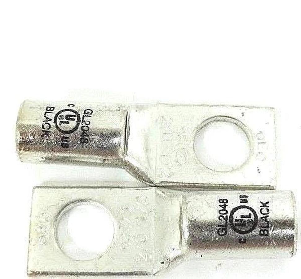 Used NIB NSI GL2048 COPPER COMPRESSION SHORT BARREL, ONE HOLE, BLACK - QTY 25